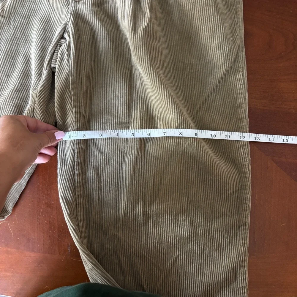 Vintage Polo Ralph Lauren M 36x28 (see notes) Tan Corduroy Pleated Pants Baggy